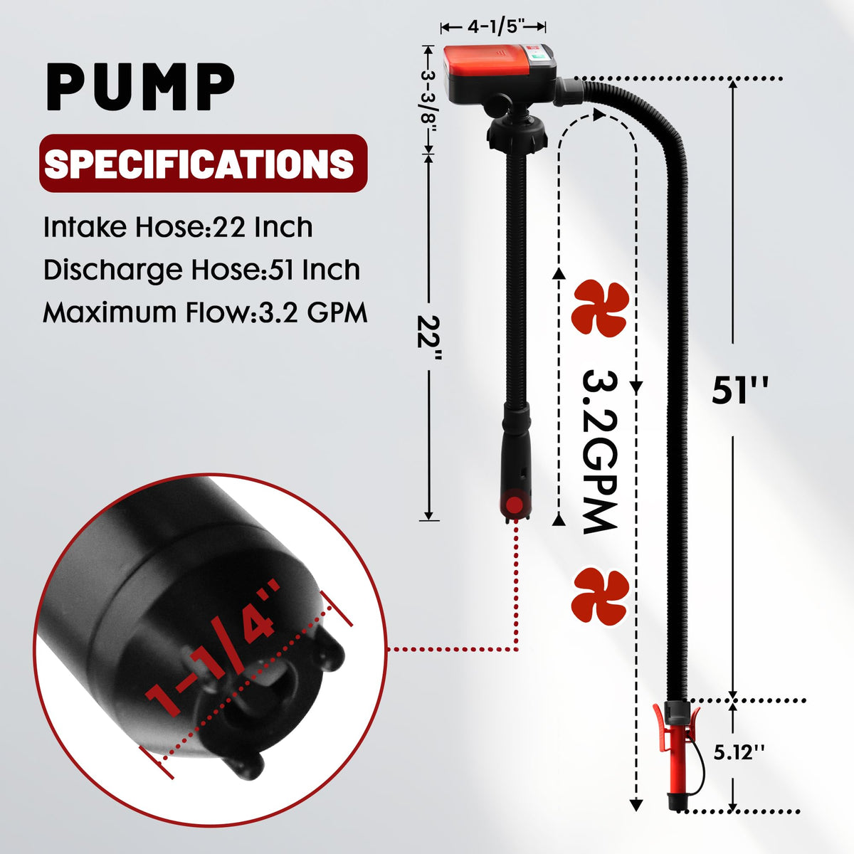 Battery Powered Fuel Transfer Pump with Automatic Stop Nozzle Z567