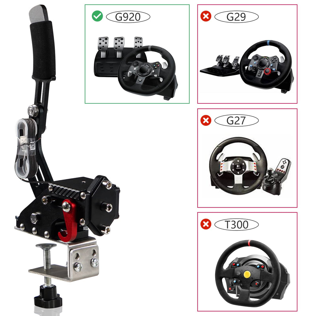 2-in-1 USB Handbrake with Hall Sensor and Clamp R365