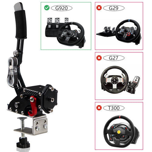 2-in-1 USB Handbrake with Hall Sensor and Clamp R365