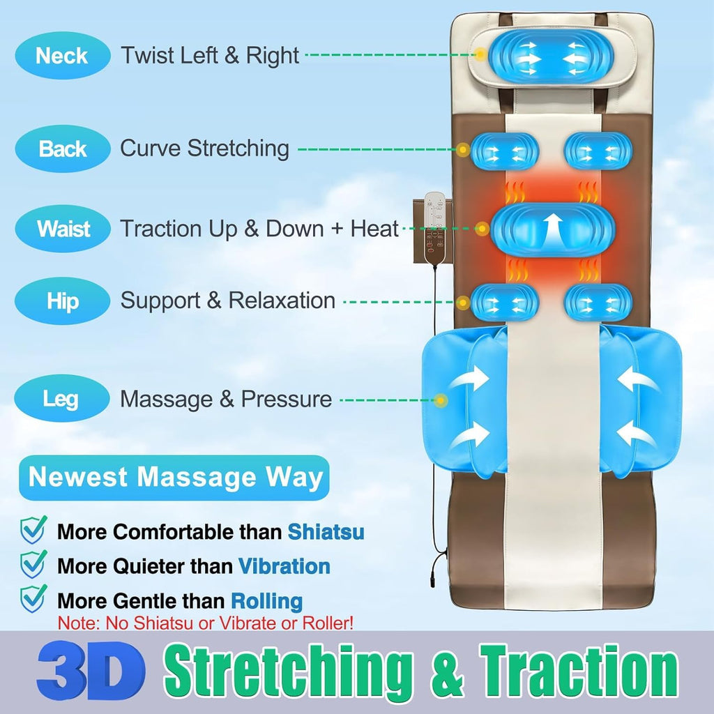 Full Body Massage Mat with Heat E80055