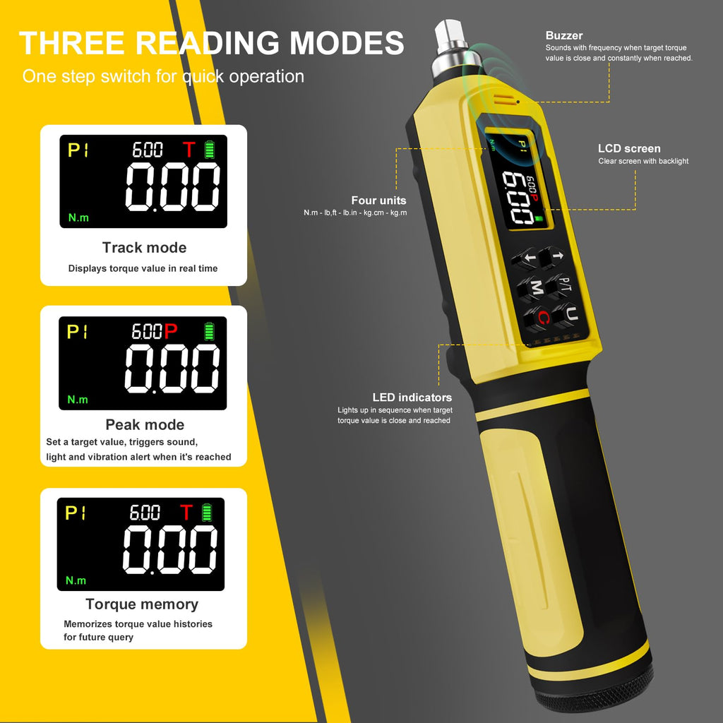 Digital Torque Screwdriver Set, 45 PCS 1/4" with Buzzer I782675
