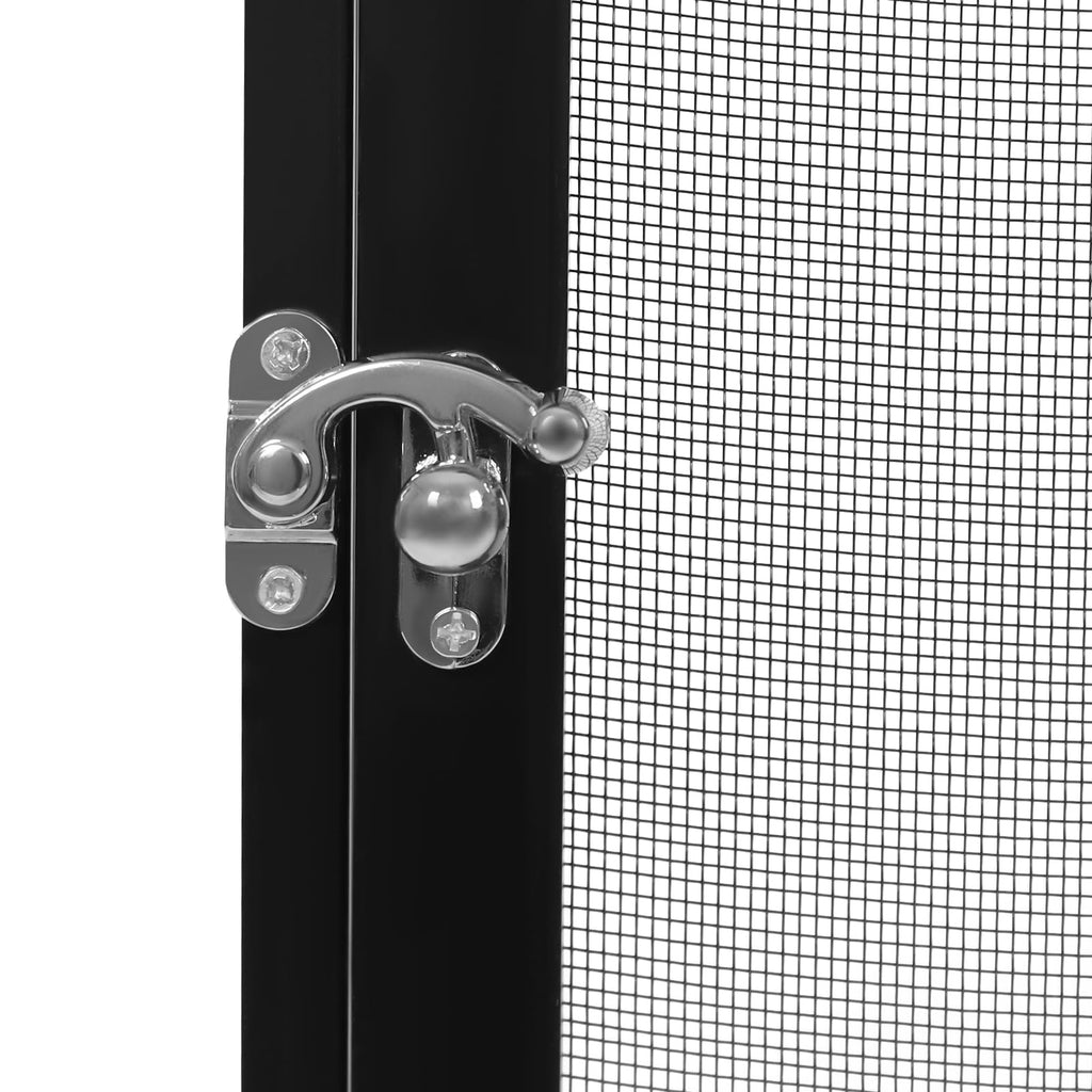 Black Large Aluminum Screen Reptile Terrarium Cage with Locking Latch X510065