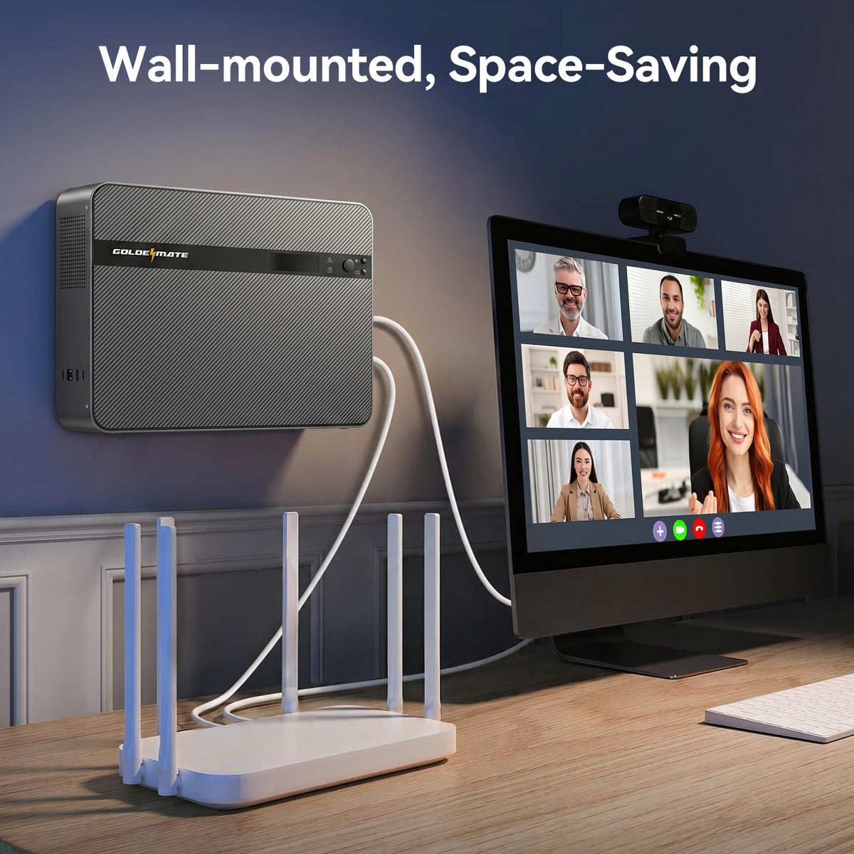 1500VA/1000W Lithium UPS Battery Backup & Surge Protector N593070
