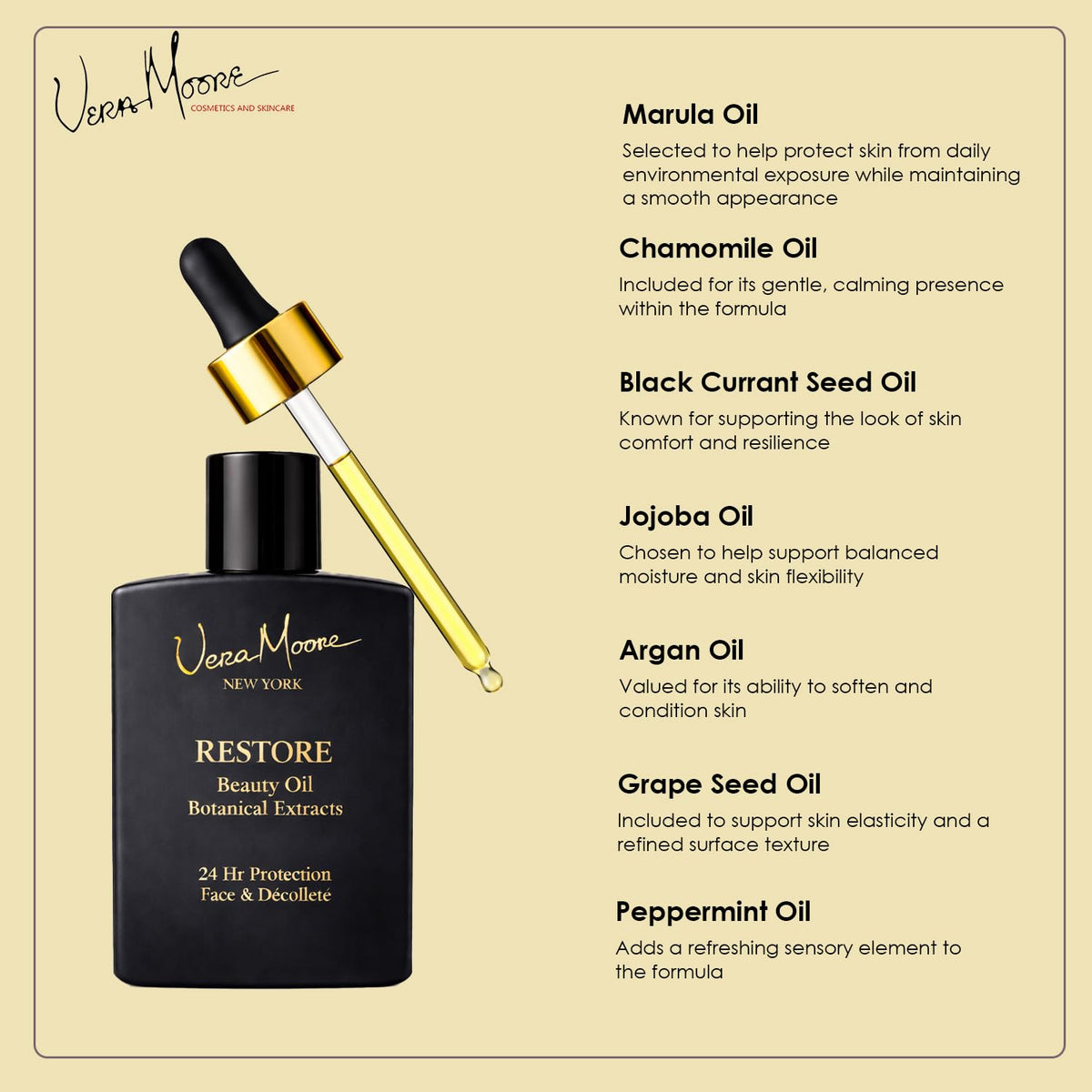 Face and Decollete Beauty Oil with Jojoba and Marula Oils, 1 oz P644933