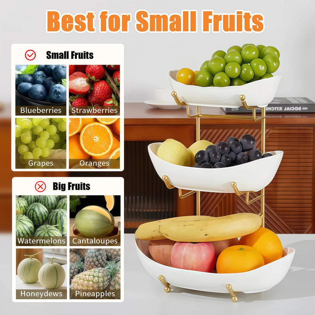 3 Tier Ceramic Fruit Basket M874