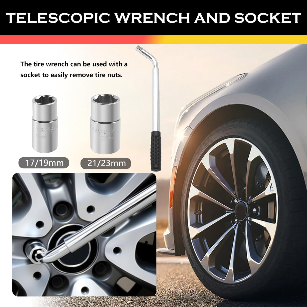 2T Scissor Jack Car Tool Kit Z14935