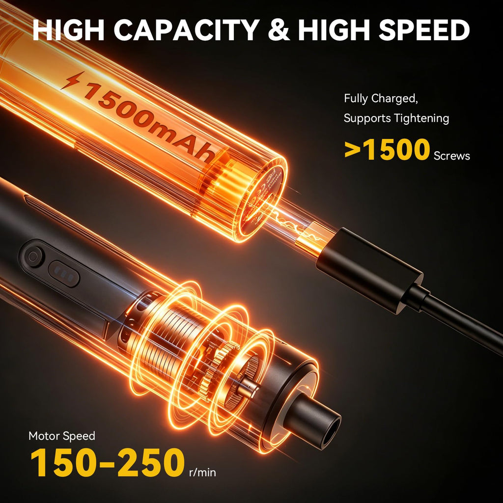 Electric Screwdriver Set 3 Torque Levels S2 Steel Bits N809420