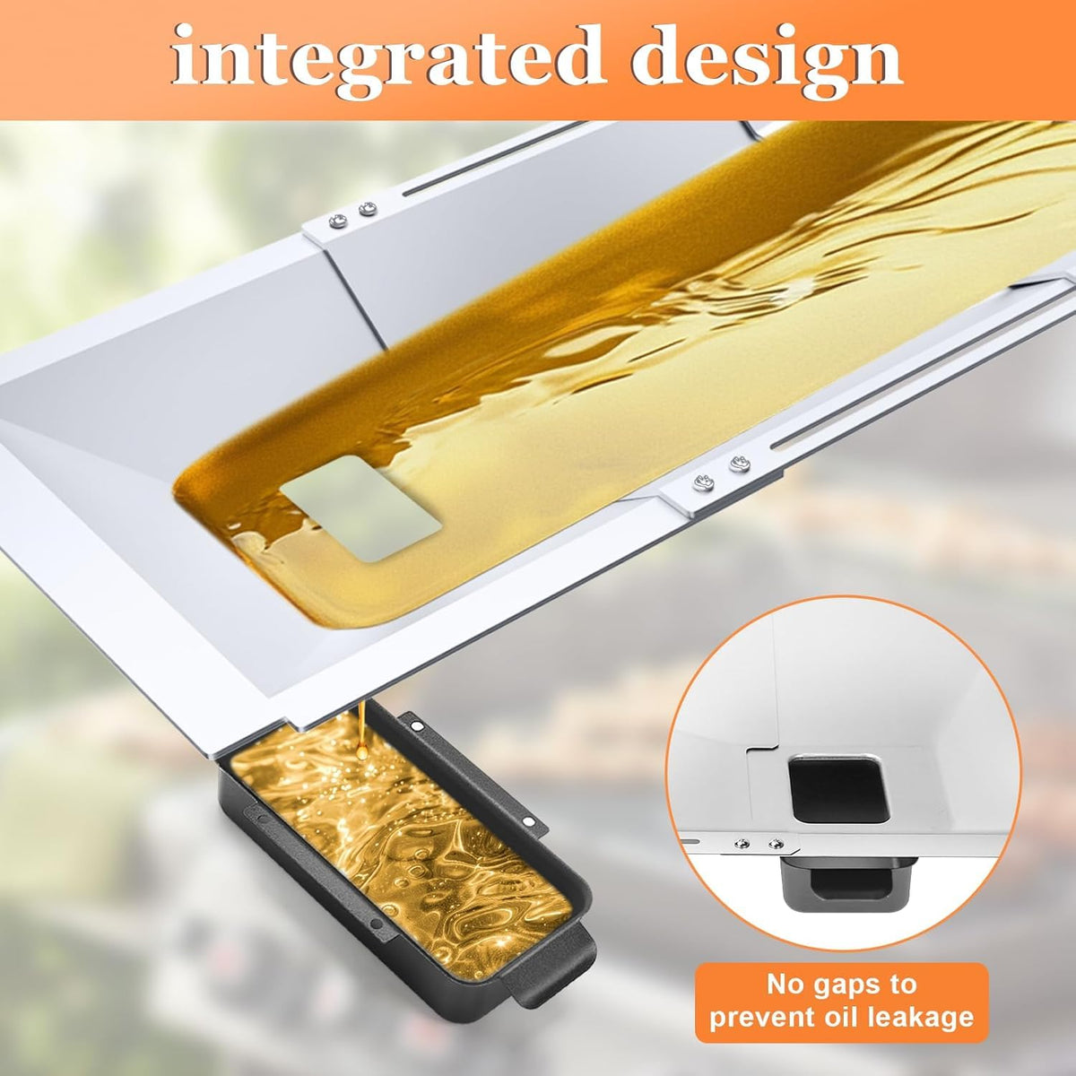 Universal Grease Tray with Catch Pan Adjustable Drip Pan for Gas Grill U93543