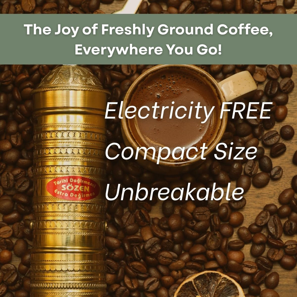 Manual Coffee Grinder Adjustable Hand Crank Burr Mill C50539