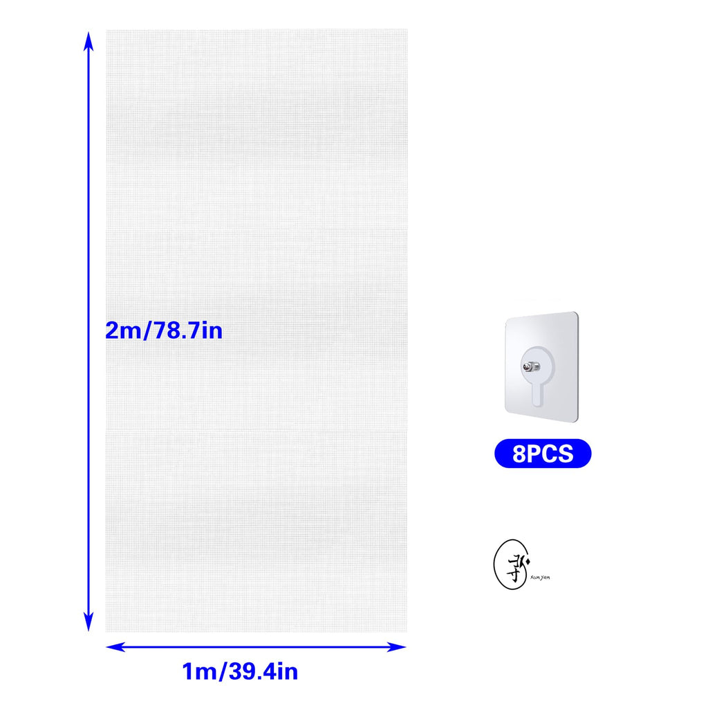 Clear Mesh Netting with 8 Screws N632