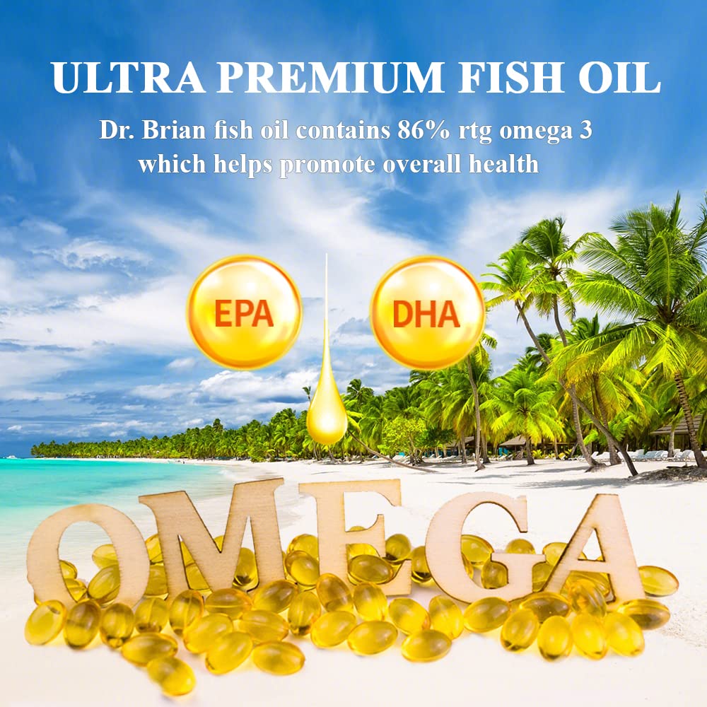 130 Softgel rTG Omega 3 Fish Oil Capsule with EPA/DHA Vitamin D E V5265