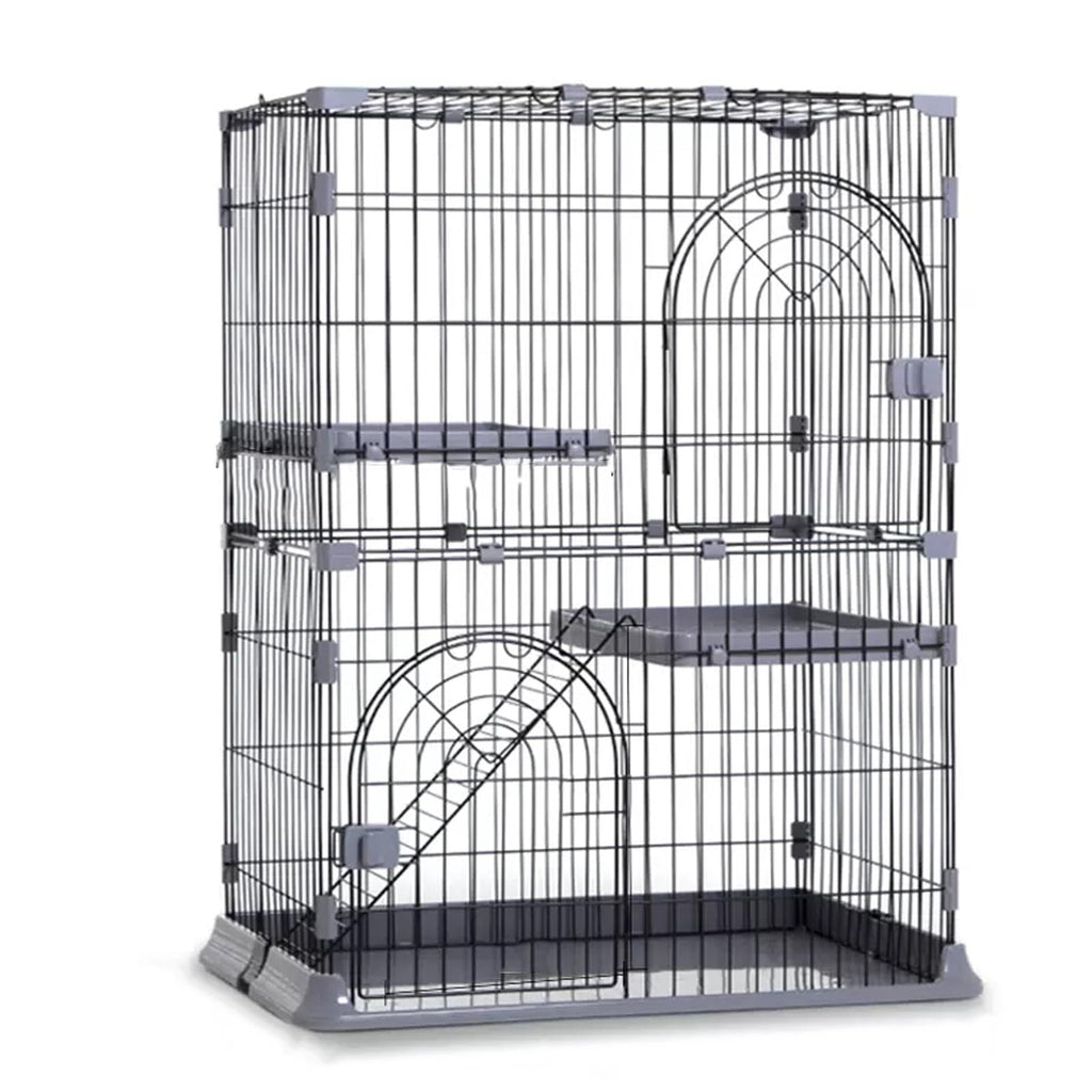 3/4-Tier Cat Cage Playpen with Hammock Z74480