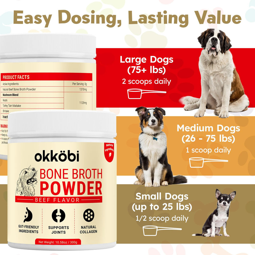 Beef Bone Broth Powder for Dogs B444