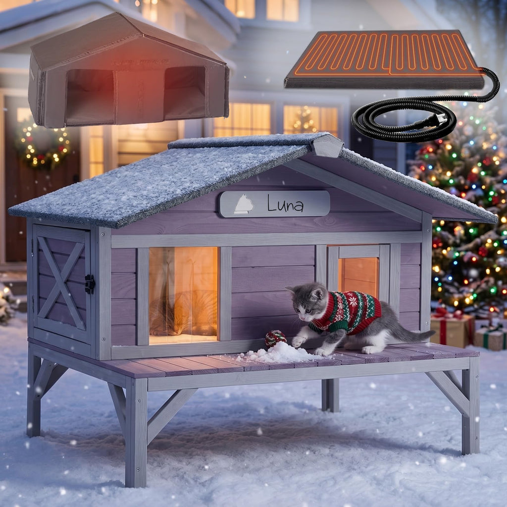 Waterproof Heated Cat House B577