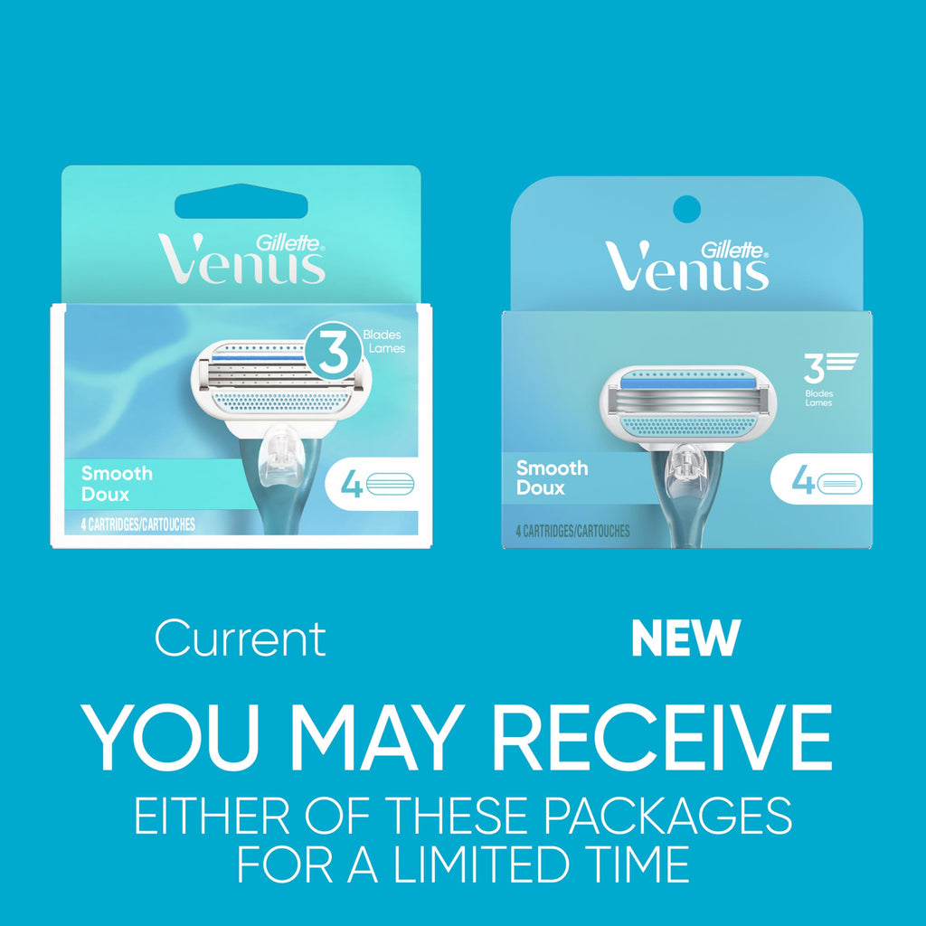 Women's 3 Blade Razor Refills, 4 Count V45665