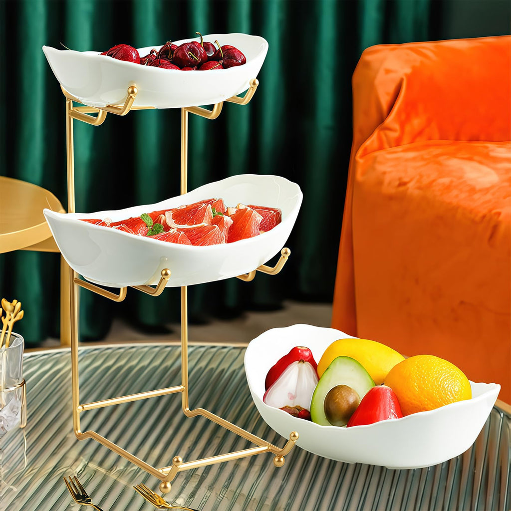 3 Tier Ceramic Fruit Basket M874