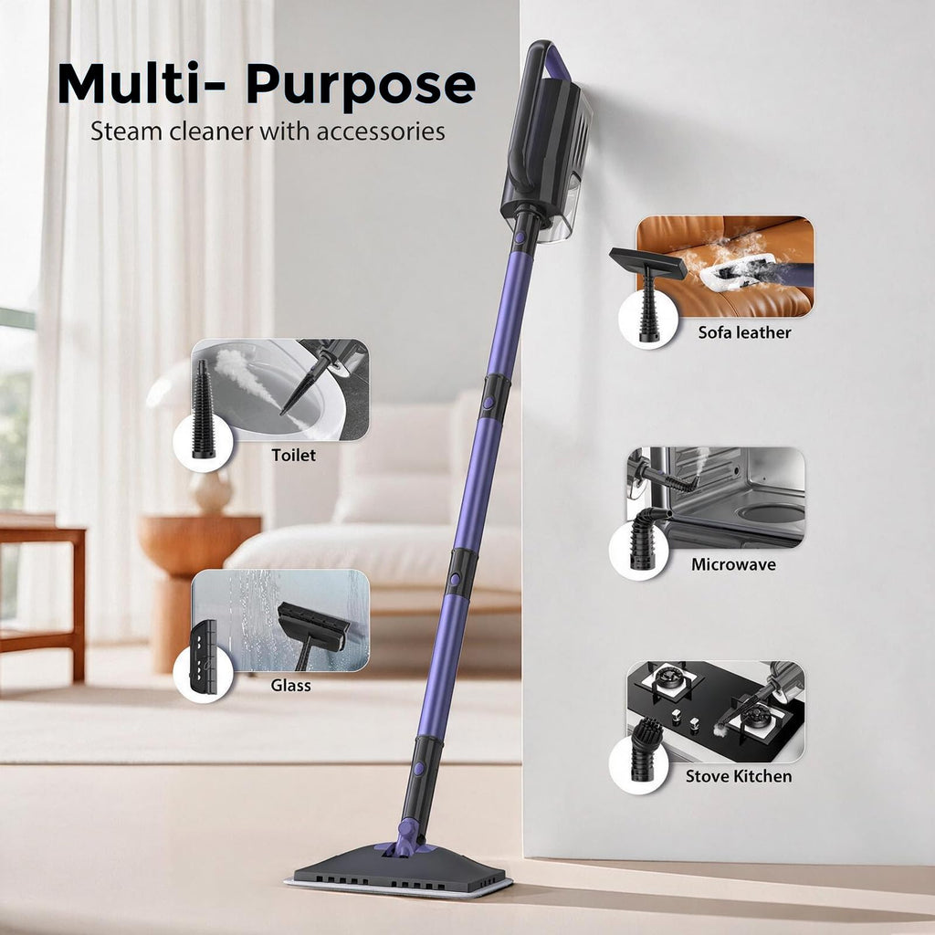 6-in-1 Lightweight Steam Mop with 23FT Cable C87610