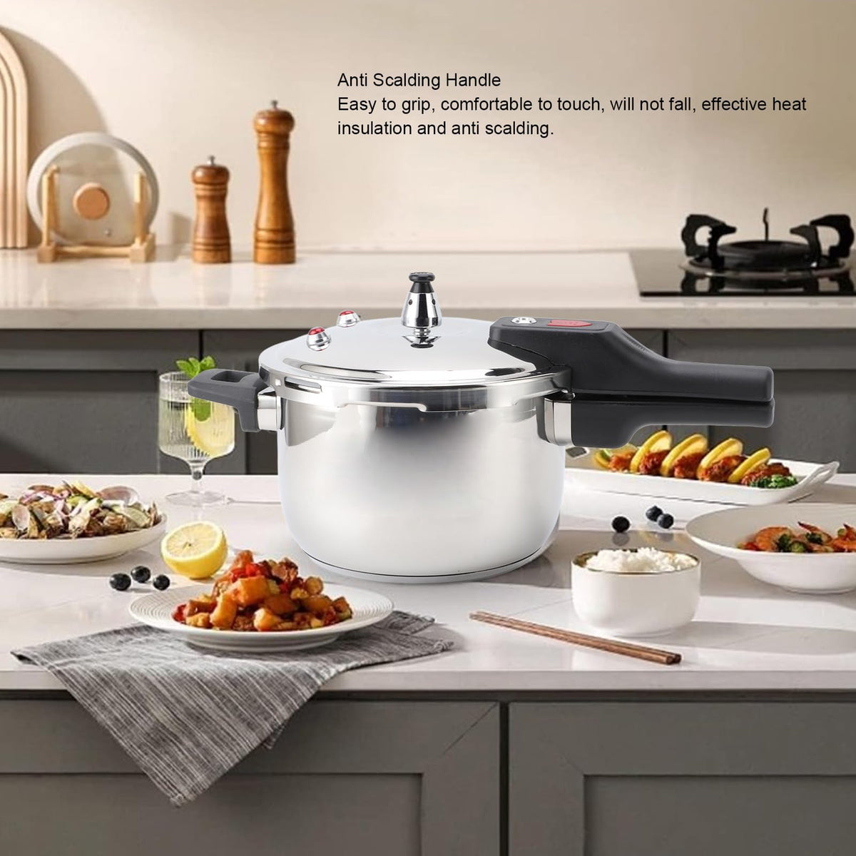Stainless Steel 3L Non Stick Pressure Cooker S7476