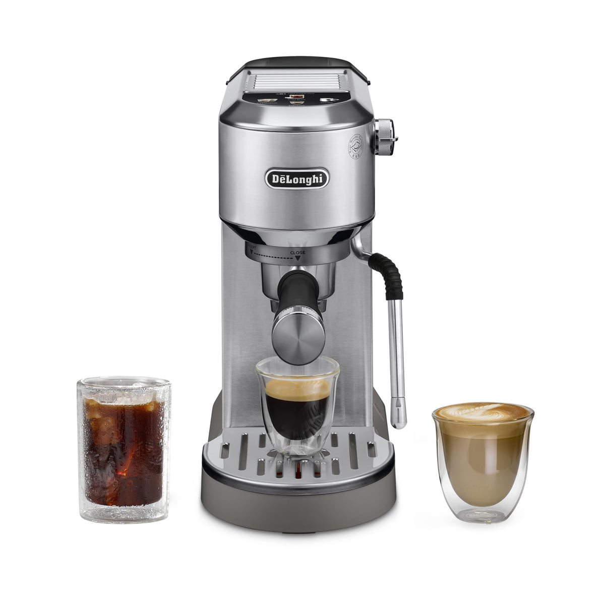 Compact Espresso Machine with Milk Frother F8153