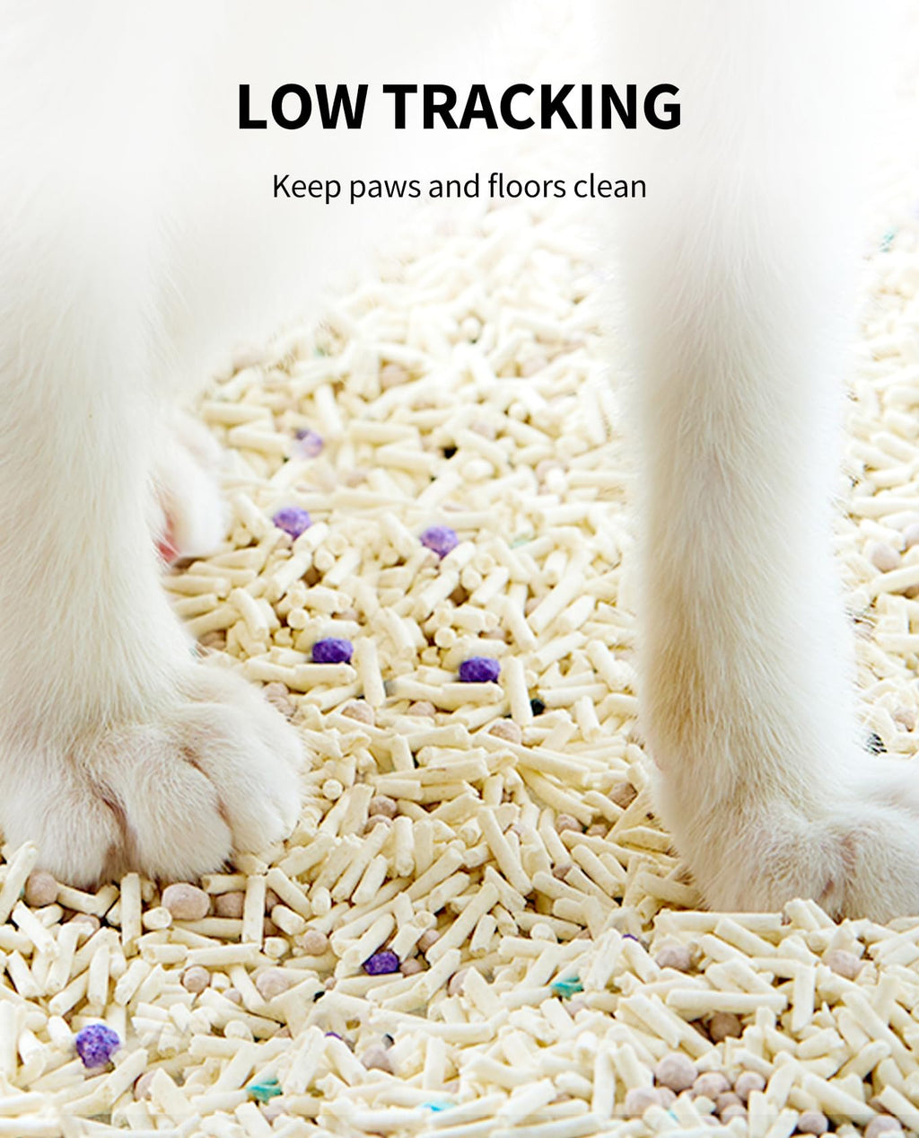 Tofu Mixed Cat Litter, Water Flushable, Ultra Absorbent, 5.29lb×3bags E706