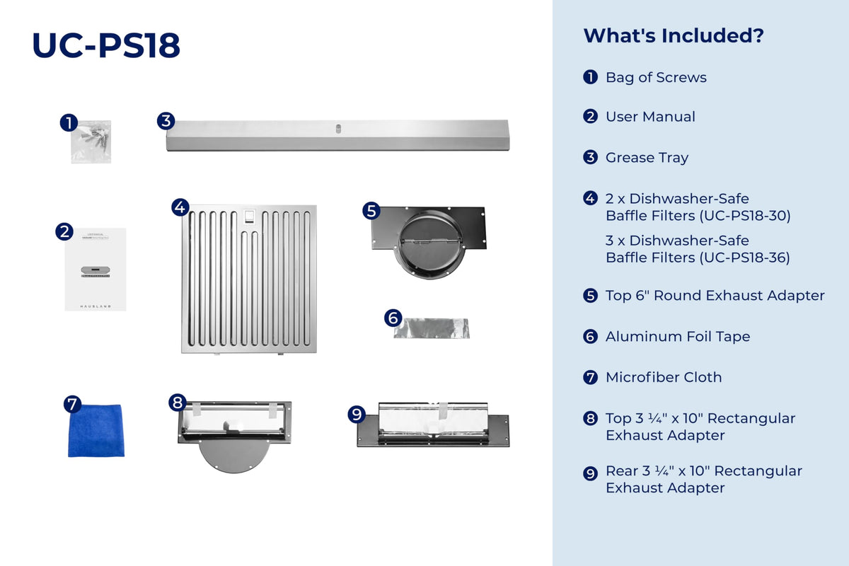 30" Ducted Under Cabinet Range Hood with 6 Speed E6793