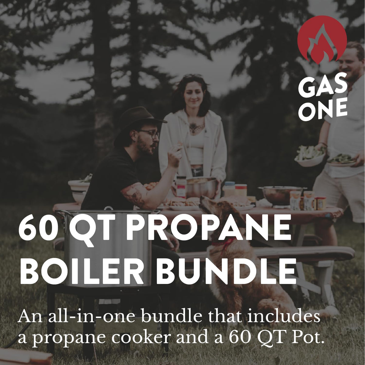 Seafood Boil Kit with Propane Burner and 60Qt Pot with Basket O585133