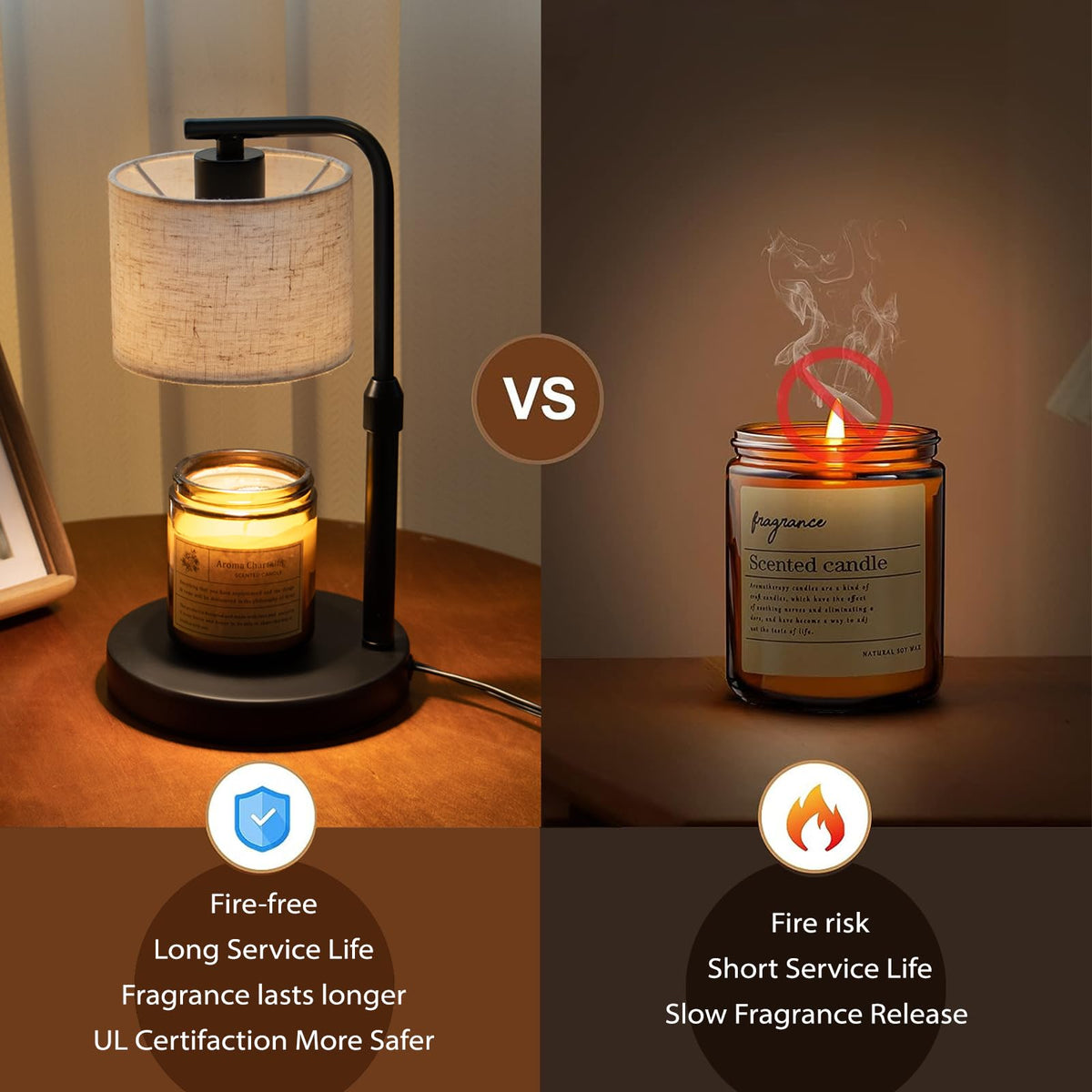Dimmable Candle Warmer Lamp with Timer W65512