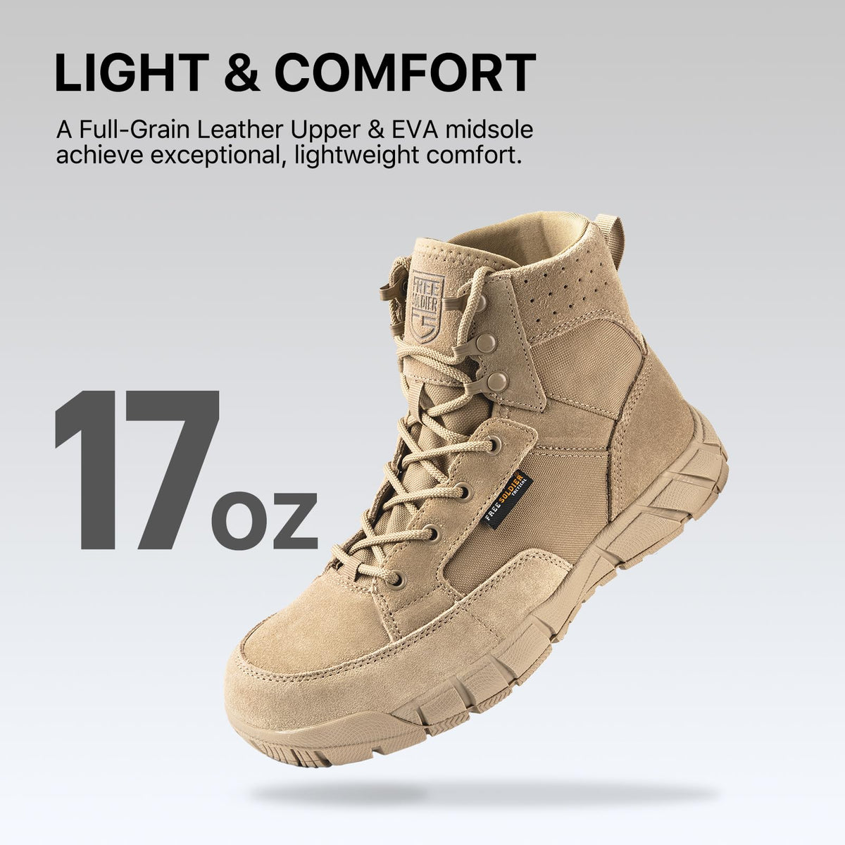 Men's 6 Inches Lightweight Waterproof Suede Leather Work Boots H2185