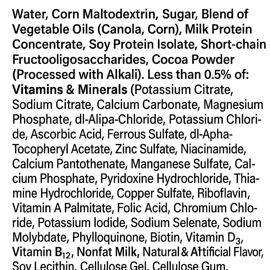 Nutrition Milk Chocolate Meal Replacement Shake 8 Fl Oz 24 Ct P802
