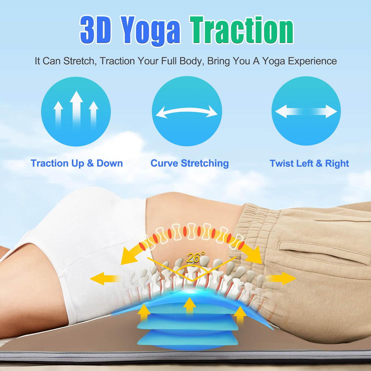 Full Body Massage Mat with Heat E80055