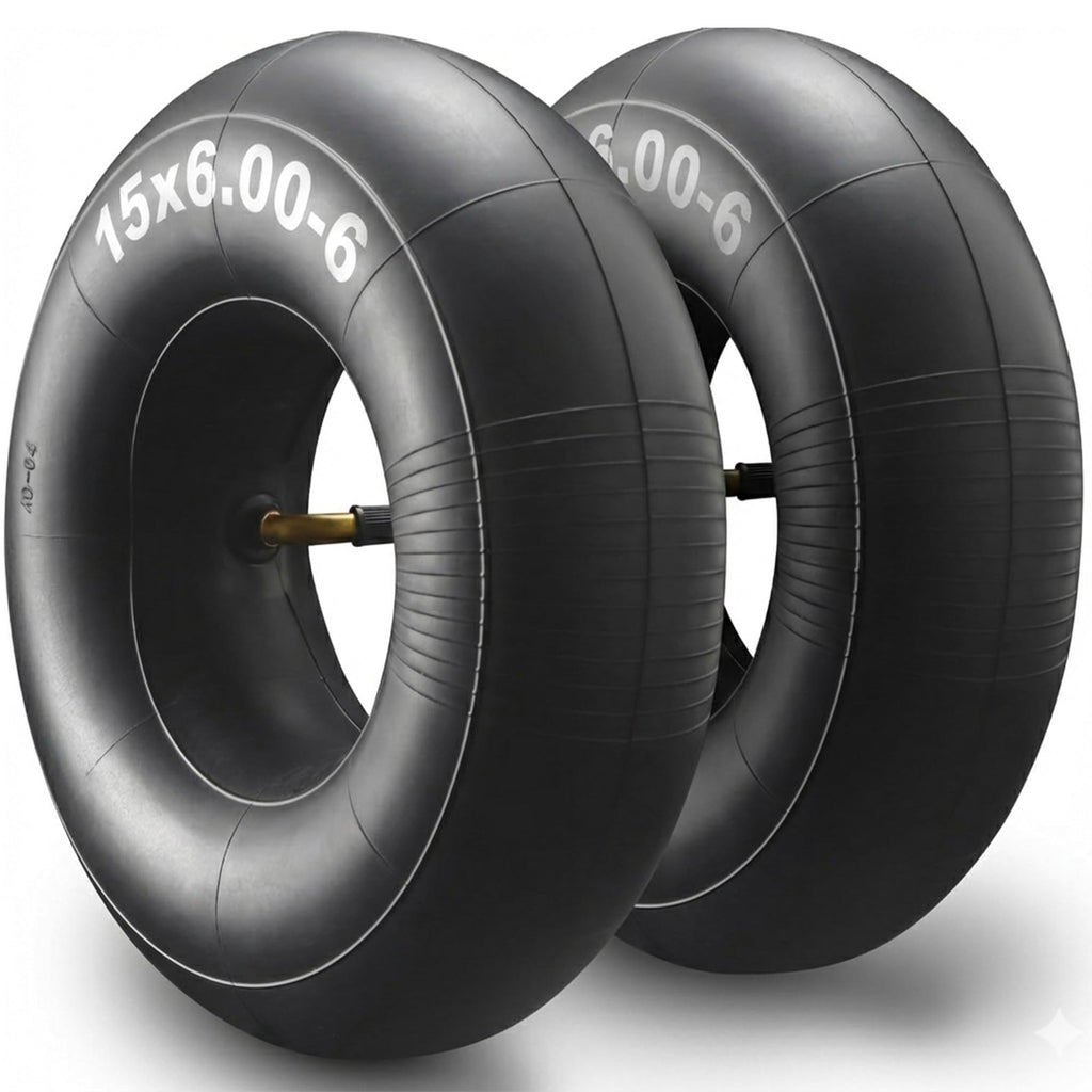 15x6.00-6" Inner Tubes, 2 Pack with TR-13 Straight Valve Stem Y896592
