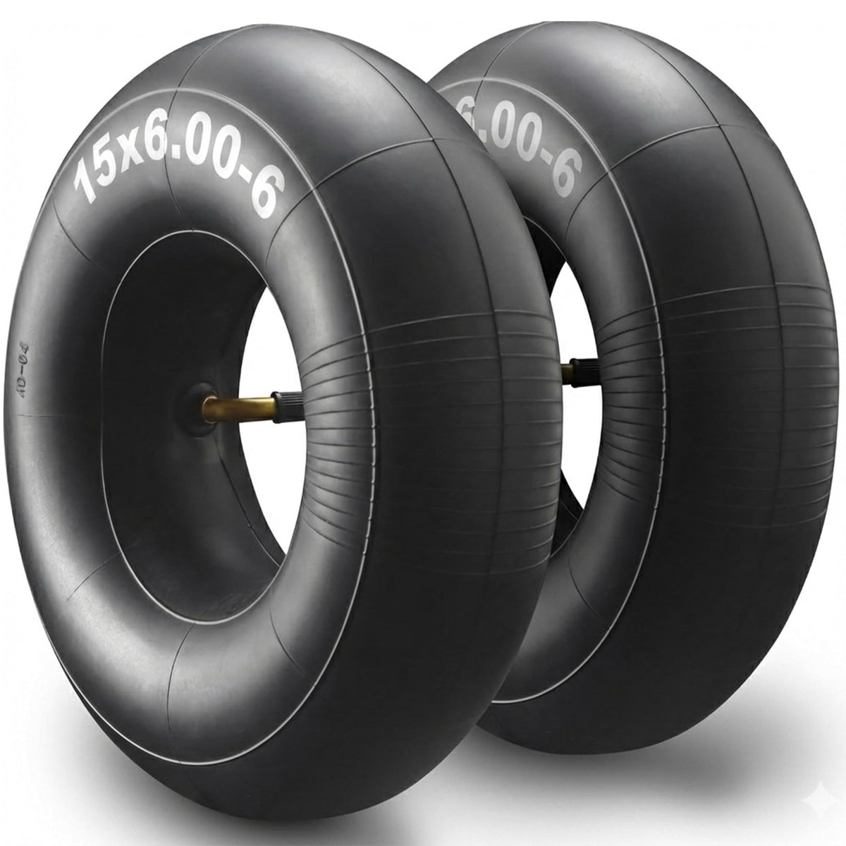 15x6.00-6" Inner Tubes, 2 Pack with TR-13 Straight Valve Stem Y896592