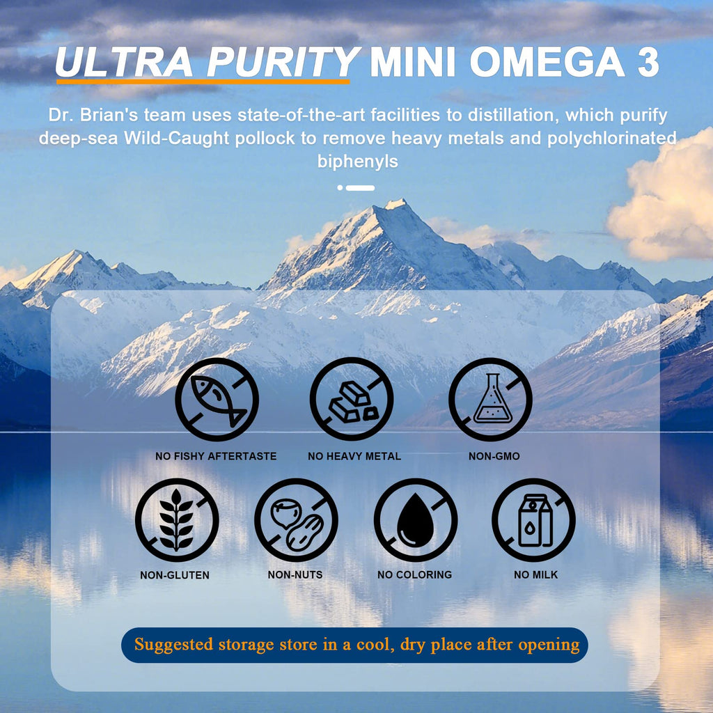 130 Softgel rTG Omega 3 Fish Oil Capsule with EPA/DHA Vitamin D E V5265