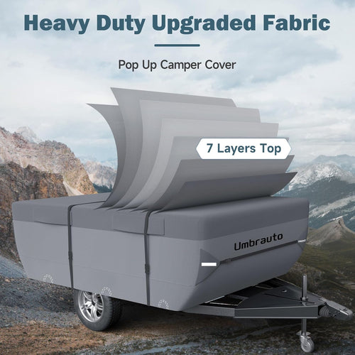 16'-18' 7 Layers Waterproof Polypropylene Pop Up Folding Camper Cover J520578