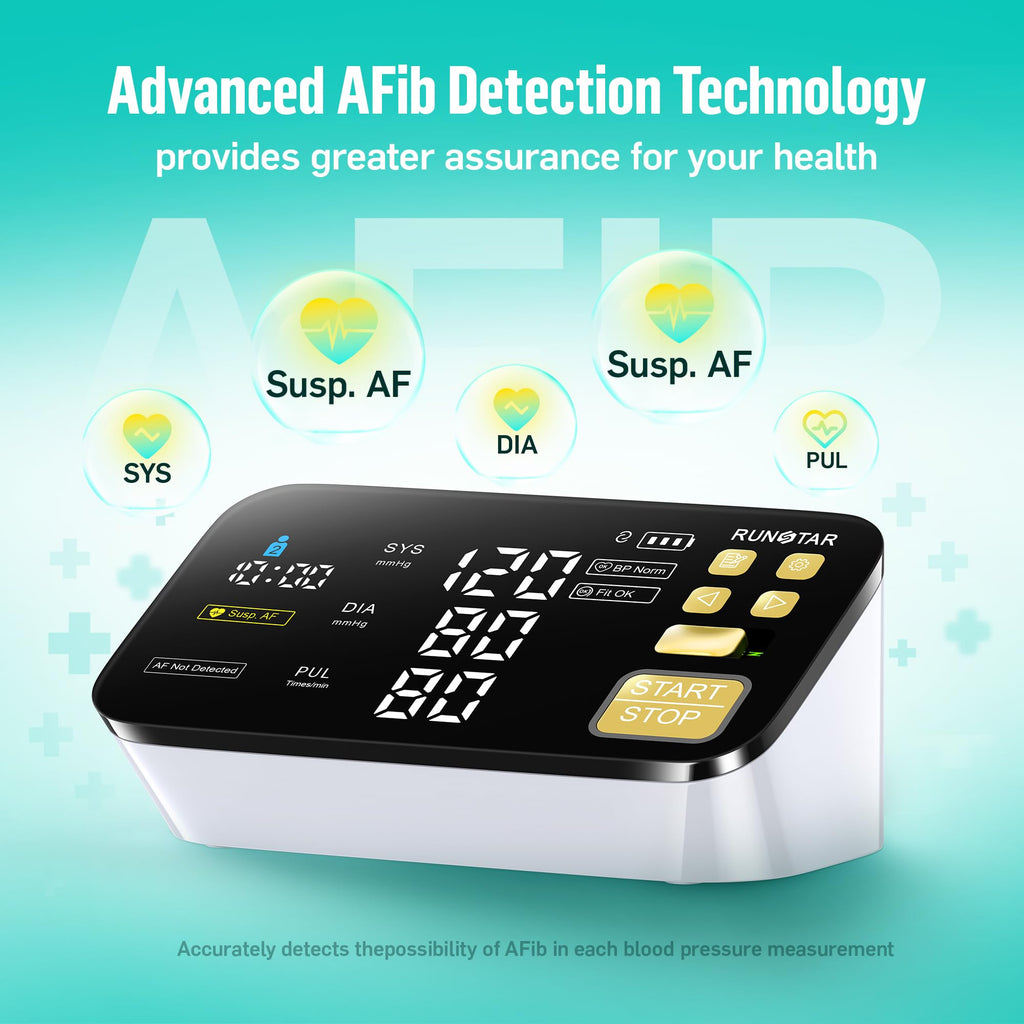 Smart Blood Pressure Monitor with Wide Upper Arm Cuff S5256