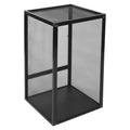 Black Large Aluminum Screen Reptile Terrarium Cage with Locking Latch X510065