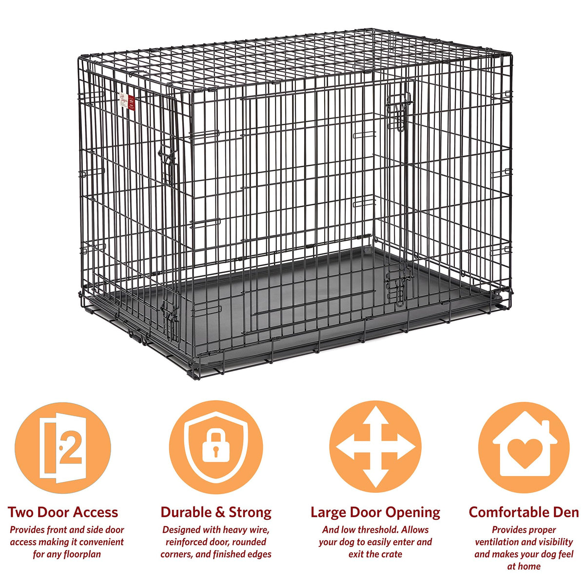 42-Inch Double Door Crate E191936