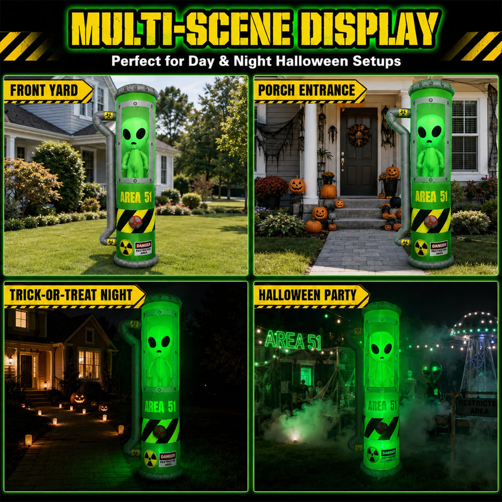 8FT Inflatable Outdoor Decoration with LEDs W1245