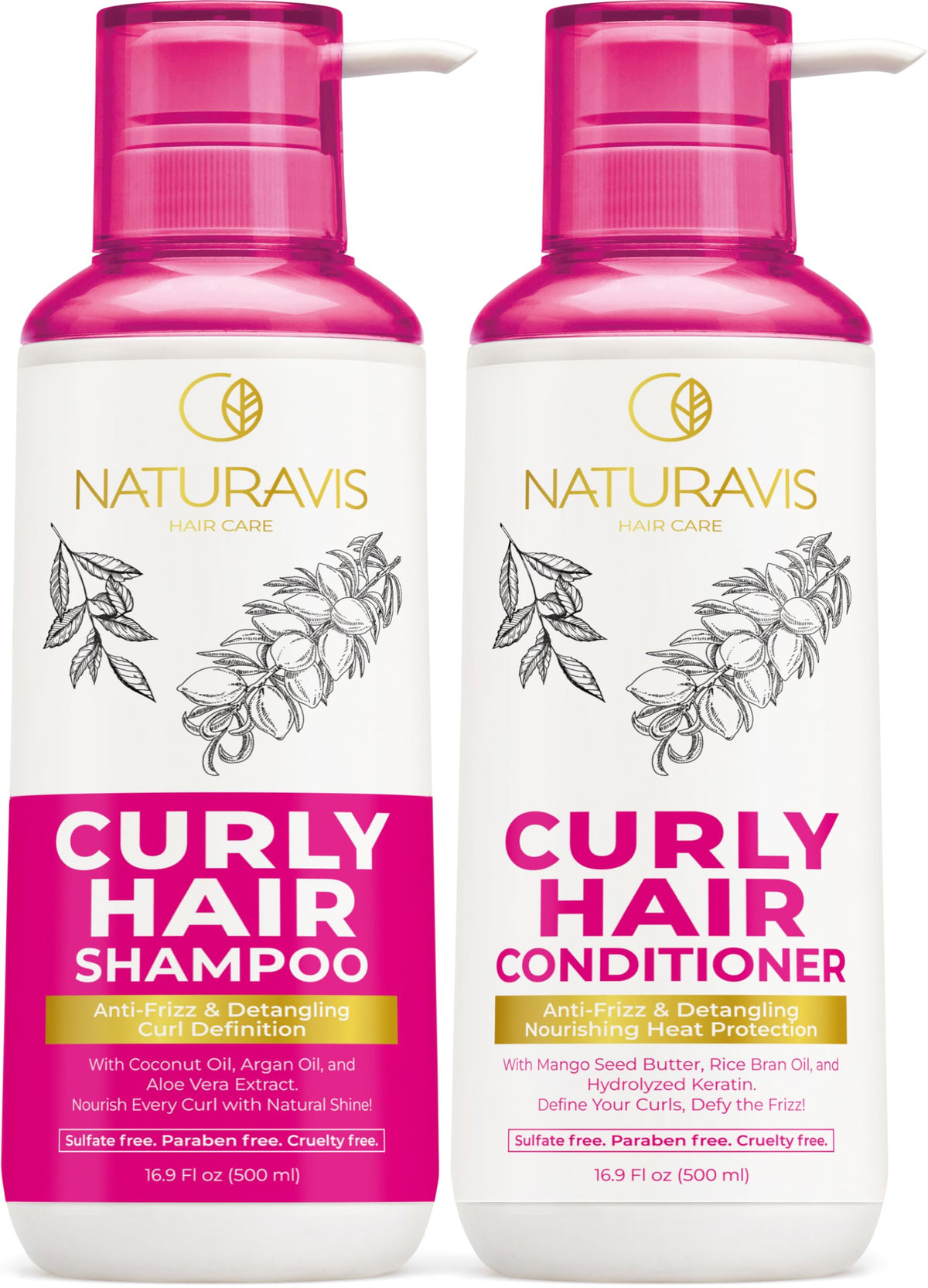 Curly Hair Shampoo and Conditioner Set and Mask S25072
