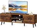 55 Inch TV Stand with Adjustable Shelf and 2 Cabinets W164752