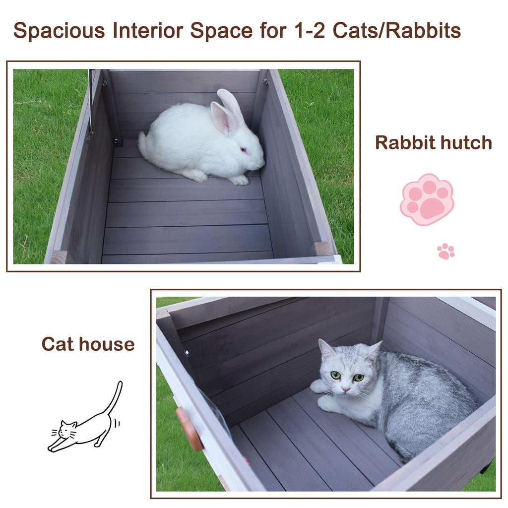 Insulated Outdoor Cat House with Liner B5979