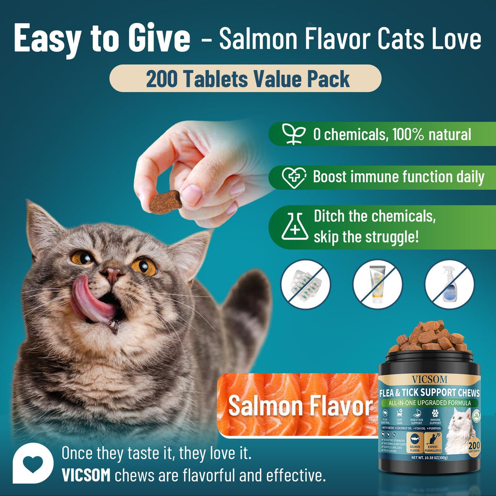 Chewable Flea and Tick Prevention for Dogs & Cats, 400 Treats V9490