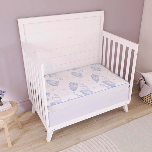 2-in-1 Breathable Inner Spring Portable Crib Mattress G983345