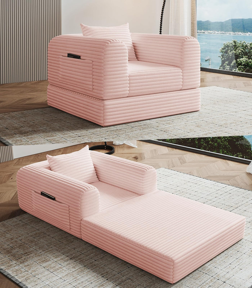 2 in 1 Convertible Sleeper Chair Folding Sofa Bed S9448