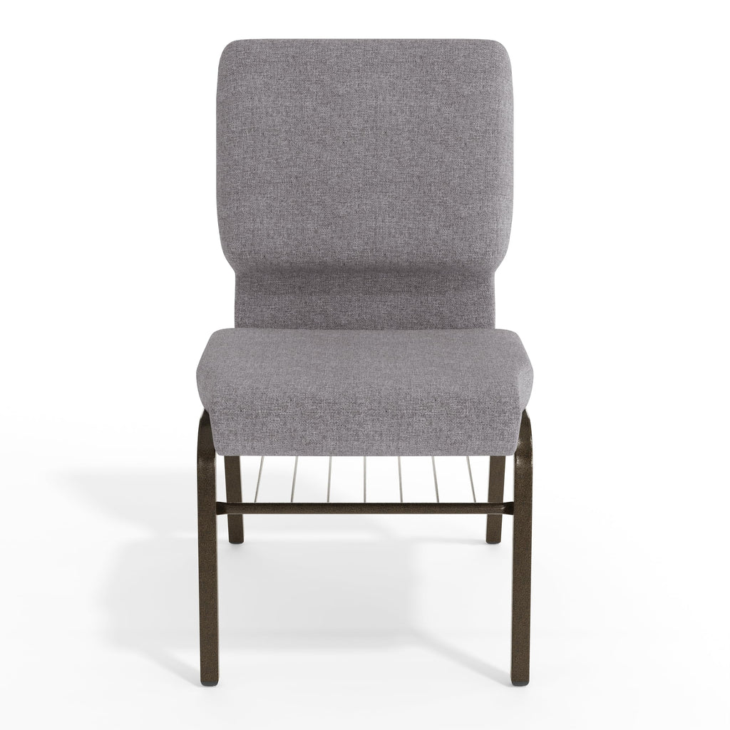 Gray Fabric Church Chair M546