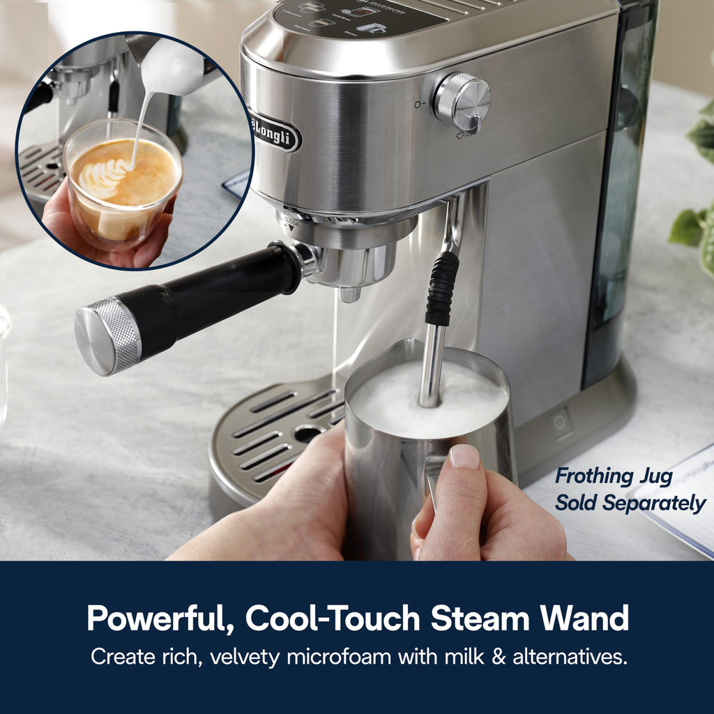 Compact Espresso Machine with Milk Frother F8153