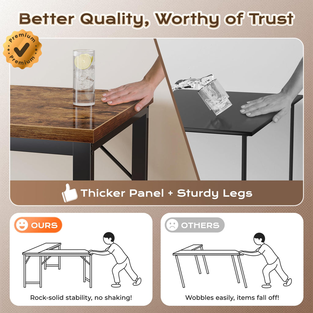 63 Inch L Shaped Desk with Power Outlets J2745