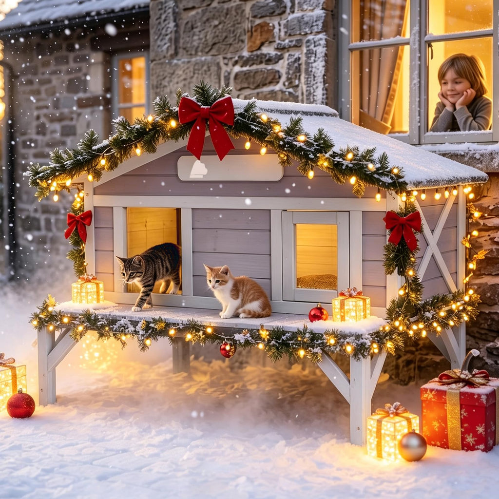 Waterproof Heated Cat House B577