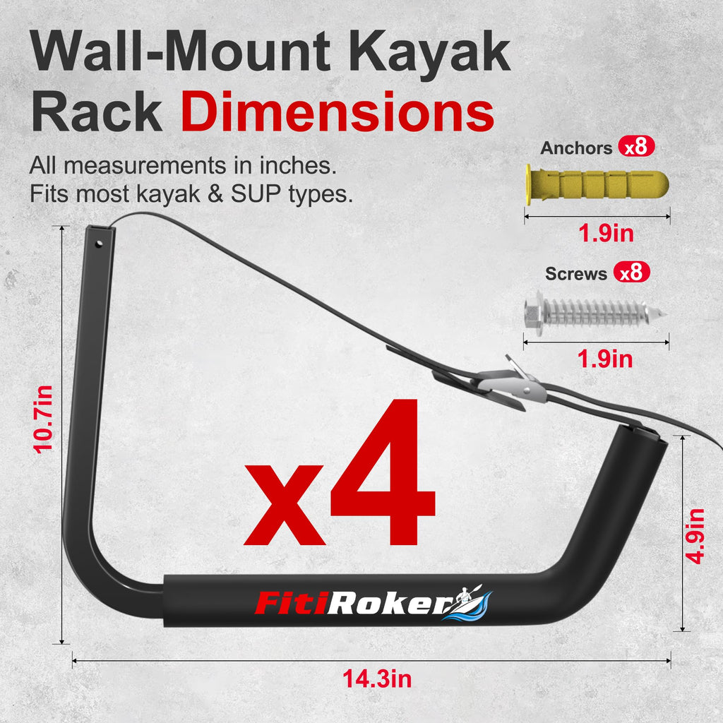 Wall Mounted Kayak Storage Rack Y57188