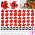 40 Pcs Chicken Waterer Nipples with Drill Bit L5222